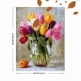 thumbnail image 3 of UXIEQU Vibrant Tulips Vase Canvas Wall Art Print 15.75x11.81 Inches, 3 of 8