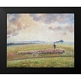 thumbnail image 2 of Pissarro, Camille 24x20 Black Modern Framed Museum Art Print Titled - Landscape with Flock of Sheep, 2 of 5