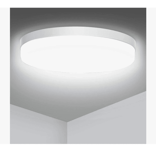 Lámpara De Techo Led Decorativa Tipo Plafón color blanco