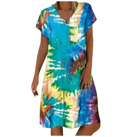 

Fashion Casual Size Women Sleeves Dress Print Short V-Neck Plus Short Colorful Women s Dress Banquet Dresses for Women Formal Womens Gothic Lace up Corset Bustier Dress Short Skirt