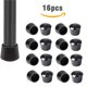 thumbnail image 2 of 16 uds, tapas de goma para patas de sillas, tapas para pies de muebles, cubiertas para extremos de mesa, Protector de suelo para interiores, hogar, exteriores, Patio, jardín, oficina Tan Jianjun unisex, 2 of 2