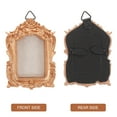 thumbnail image 3 of ELAYARD 2pcs Mini Metal Picture Frame Golden Rectangular Photo Display for Wedding Decor, 3 of 7