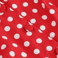 thumbnail image 5 of YYDGH Women 50s 60s Vintage Dress Sleeveless Lapel Cocktail A Line Swing Dress 1950s Polka Dot Audrey Rockabilly Prom Party Dresses Red XL, 5 of 6