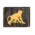 thumbnail image 1 of Designocracy 98233-18 Vintage Monkey Art on Board Wall Decor, 1 of 1