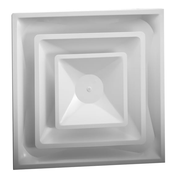 Hart & Cooley Steel 4-Way Diffuse with 2 Cone Design and 8 Inch Fixed Collar