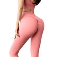 thumbnail image 2 of Pantalones de yoga para mujer Pantalones deportivos de cintura alta para entrenamiento de ocio (Rosa S) Ndcxsfigh Para Estrenar, 2 of 9