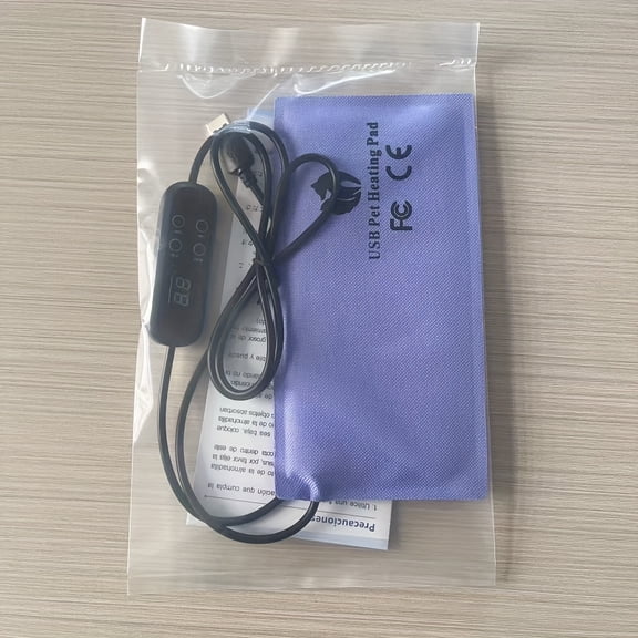 USB Reptile Heating Pad w/ Digital Display & Temp Control - Safe Overheat Protection, Plug-and-Play for Turtles, Lizards