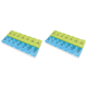 thumbnail image 1 of Pastillero 7 Días Portátil 2 Veces Al Día Almacenamiento Pastillas (grande) Azul Verde, 1 of 3