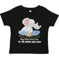 thumbnail image 3 of Inktastic My Noni Loves me to the Moon and Back Elephant Family Boys or Girls Toddler T-Shirt, 3 of 5