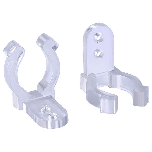 Ounissouiy 40 Uds. Tira de luces LED Clip de plástico transparente hebilla de Cable conector de manguera de lámpara de tira Decoración del hogar