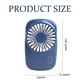 thumbnail image 5 of Mini ventilador portátil, potente y ajustable, recargable por USB, ideal para niños, mujeres y hombres; fresco para llevar, en casa, en la oficina, al aire libre y para viajes; azul marino, 5 of 5