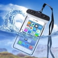 thumbnail image 2 of universal impermeable de la bolsa, a prueba de agua para el iPhone 11 Pro XS XR X 7 8 Plus de Samsung teléfono móvil S9 S8 IPX8 Natación subacuática impermeable del salto bolsa Funda de verano, 2 of 4