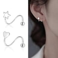 thumbnail image 5 of Wrap Earrings Twisted Hoop Earrings For Women Spiral Earrings, 5 of 5