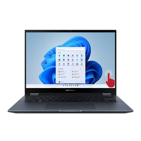 ASUS Vivobook S Flip 14" 2-in-1 Laptop Computer, 12th Gen Intel 10-Core i3-1220P Processor; 8GB DDR4 RAM; 512GB SSD; Intel UHD Graphics, Backlit Keyboard, Windows 11 Home S