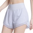 thumbnail image 3 of Pantalones Cortos Para Correr De Secado Rápido Para Mujer Pantalones Cortos Deportivos Con Cintura Elástica Para Entrenamiento Pantalones Cortos Antideslumbrantes De Cintura Alta Guardurnaity OD015522-10, 3 of 6
