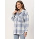 thumbnail image 3 of Chaqueta de Lana Allegra K Azul S para Mujer con Bolsillos y Botones, 3 of 6