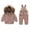 01 Pink, variant on Toddler Snow Suit Fashion Solid Down Snow Pant And Puffer Jacket Bib Hooded Waterproof Winter Snowboarding Kids Ski Suit