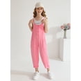 thumbnail image 5 of Girls Boys Overalls Kids Casual Sleeveless Jumpsuit One Piece Rompers with Pockets 5-14 Years, 5 of 7