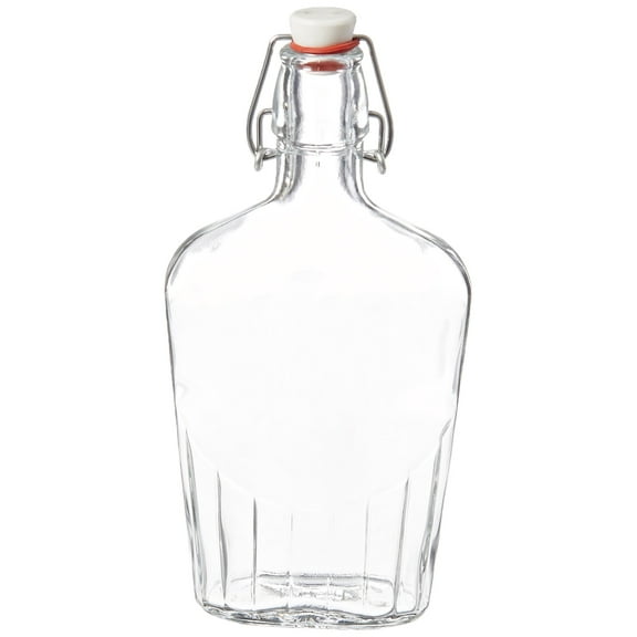 Bormioli Rocco Pocket Flask, 17 oz, Clear