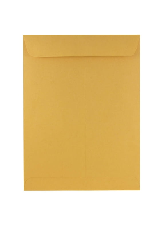 JAM Paper & Envelope 9 x 12 Open End Catalog Premium Envelopes, Brown Kraft Manila, 50 per Pack