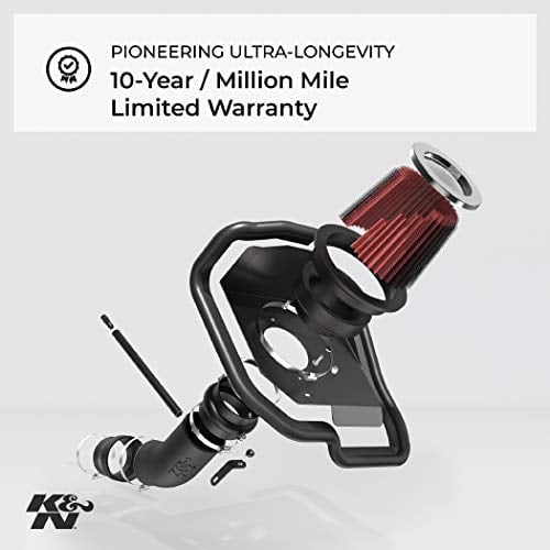 K&N Performance Cold Air Intake System: Easy Installation, Engineered to Maximize Airflow, Boost Horsepower & Torque, 77-1560KTK