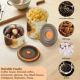 thumbnail image 6 of Sunflower on Magzine Airtight Coffee Bean Canister 30oz Food Storage Containers with Lids For Gournd, Tea, Sugar, Flour, Rice, Cereal, Candy Cookie Jar, 6 of 8