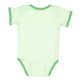 thumbnail image 2 of Rabbit Skins RS4407 Infant Baby Rib Bow Tie Bodysuit - MINT/ GRASS - NB, 2 of 2