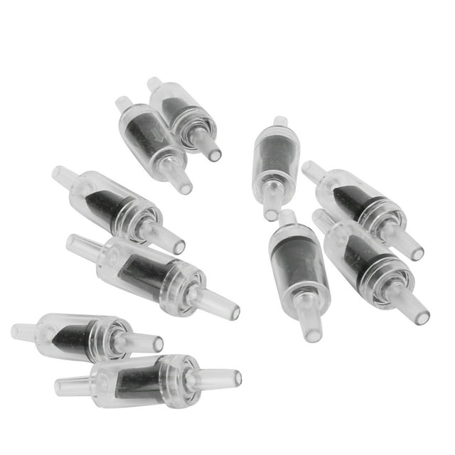 10PCS Plastic NonReturn Check Valve For Fish , Durable, Easy To Install, Fits Standard Aquarium Airline Tubing, Effective