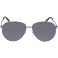 thumbnail image 2 of Gucci Silver Pilot Unisex Sunglasses GG0138S 009 61, 2 of 3