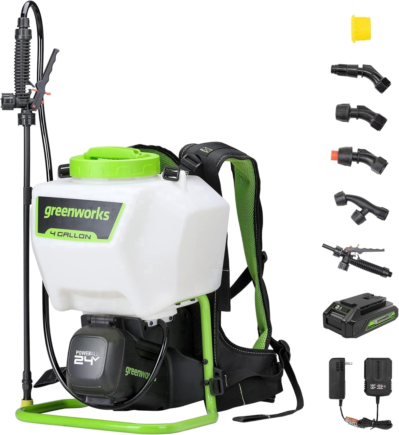 Greenworks 80V Backpack Sprayer 4-Gallon, Battery Powered Kit