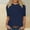 Navy2, variant on Long Sleeve Tunic Tops for Women Women Half Sleeves Casual Shirts Pullover Loose Blouse