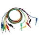 thumbnail image 1 of P1045 5Pcs 4mm 1m Stackable Banana Plug to Test Clip Multimeter Test Lead Cable Wire Accessory, 1 of 5