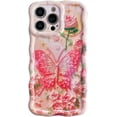 thumbnail image 7 of Oil Painting Butterfly Rose Flower Moon Glossy Soft  for iPhone Case (Blue,iPhone 14 Pro Max), 7 of 7