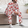 thumbnail image 7 of Sikiie Amanita Red Mushroom Mens Pajama Set, Soft Warm Long Sleeve Sleepwear, Cozy Button-Down Pjs for Men-XX-Large, 7 of 7