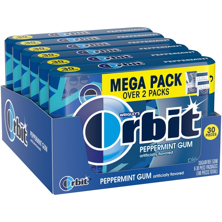Orbit Sweet Mint Sugar Free Chewing Gum | 30 Piece Mega Pack