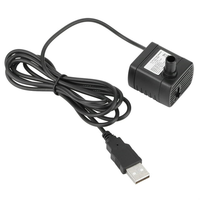 Bomba de agua sin escobillas, USB 5V 0,5 m 150L/H Bomba de agua USB Bomba de agua en miniatura Eficiencia óptima