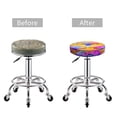 thumbnail image 5 of Daiia Magic Mushrooms Stool Covers Round,Round Bar Stool Covers Waterproof Bar Chair Covers Washable Stool Cushion Slipcover for 12-14 Inch Chair-14 inch, 5 of 7