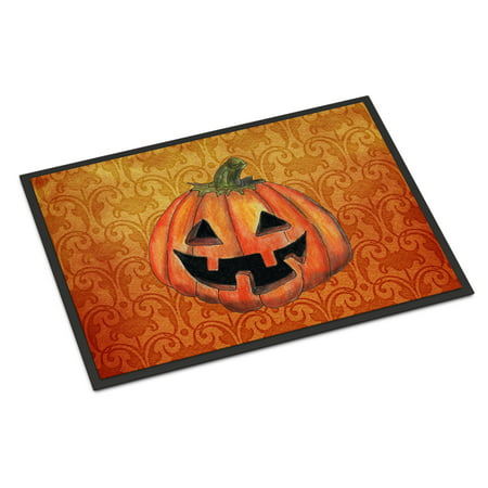 October Pumpkin Halloween Door Mat Doormat