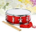 thumbnail image 3 of HAOANColorful Fashion Jazz Snare Drum Set Student Steel Shell Percussion Instrument with Drum Sticks Adjustable Strap Musical Toy for Children Kids (Red), 3 of 8
