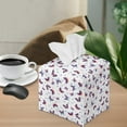 thumbnail image 2 of ZUXONGSY Butterfly Square Tissue Box Covers PU Leather Household Tissue Holder Portable Tissue Box Cover Decorative Tissue Box Cover Aesthetic Decor for Women Men, 2 of 7