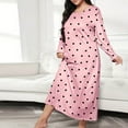 thumbnail image 1 of LSLJS Robe Décontractée Imprimée à Manches Longues et Col Rond pour Femmes, Grande Taille, 1 of 3