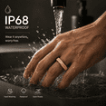 thumbnail image 3 of Wrongduck Fitness Tracking Ring with Stainless Steel Matte Finish, IP68 Waterproof Design, Sleep and Activity Tracking Ring with Magnetic Charging Cable, 3 of 7