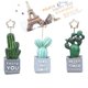 thumbnail image 4 of 6 soportes para tarjetas de mesa con flores, soporte para notas, soporte para fotos de mesa, tarjetas de notas (cactus), 4 of 5