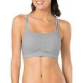 thumbnail image 7 of Fruit of the Loom Women's Spaghetti Strap Cotton Sports Bra, 3-Pack, Style-9036, 7 of 7