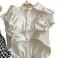 thumbnail image 1 of Summer Cute Pet Plaid Striped Suspender Skirt Hat Vest Small Dog Dog Summer Dog Dress Cothes Bichon Teddy Pomeranian Yorkshire ShopWise Round, 1 of 9