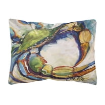 Carolines Treasures JMK1091PW1216 Blue Crab Canvas Fabric Decorative Pillow 12H x16W multicolor
