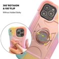 thumbnail image 5 of Funda para iPhone 13 Pro Max para mujer, resistente, de grado militar, a prueba de golpes, con soporte de anillo ajustable para iPhone 6.7 (2021), 5 of 5
