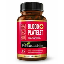 Blood Platelets Supplements, Papaya Leaf, Papaya Pills, Blood Support Formula, Cleanse, Detox, 60/500mg,  Herbal Goodness