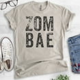 thumbnail image 2 of Zombae Shirt, Unisex Women's Shirt, Horror T-shirt, Funny Zombie Shirt, Bae Shirt, Light Silk Gray, X-Large, 2 of 6