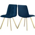 thumbnail image 1 of Meridian Furniture Annie Navy Velvet Dining Chair (Set of 2), 1 of 7